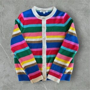 Boden Callie Stripe Cotton Cardigan